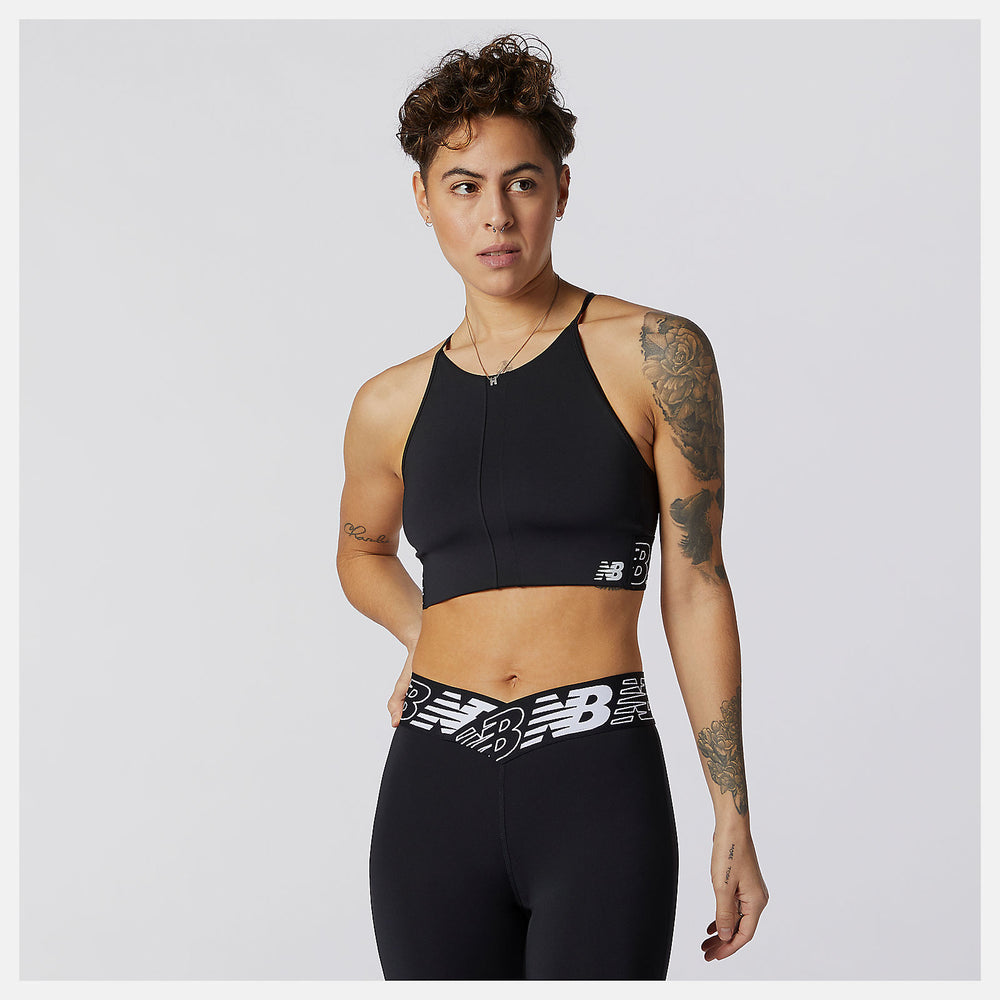 Relentless Crop Top | New Balance Clothing Black - Women