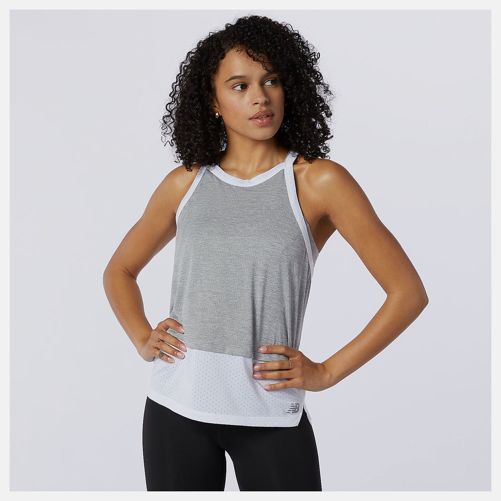 Impact Run Hybrid Tank | New Balance Clothing Athletic Grey - Women