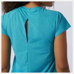 Q Speed Fuel Jacquard Short Sleeve | New Balance Clothing Virtual Sky - Women