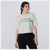 NB Essentials Field Day Boxy Tee | New Balance Clothing Sea Salt Heather - Women