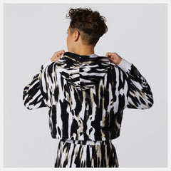 NB Athletics Collide Printed Terry Hoodie | New Balance Clothing White Print - Women