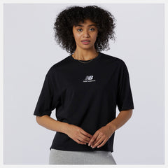 NB Athletics Collide Short Sleeve Tee | New Balance Clothing Black - Women