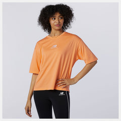NB Athletics Collide Short Sleeve Tee | New Balance Clothing Citrus Punch - Women