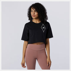 NB Athletics Argyle Graphic Tee | New Balance Clothing Black - Women