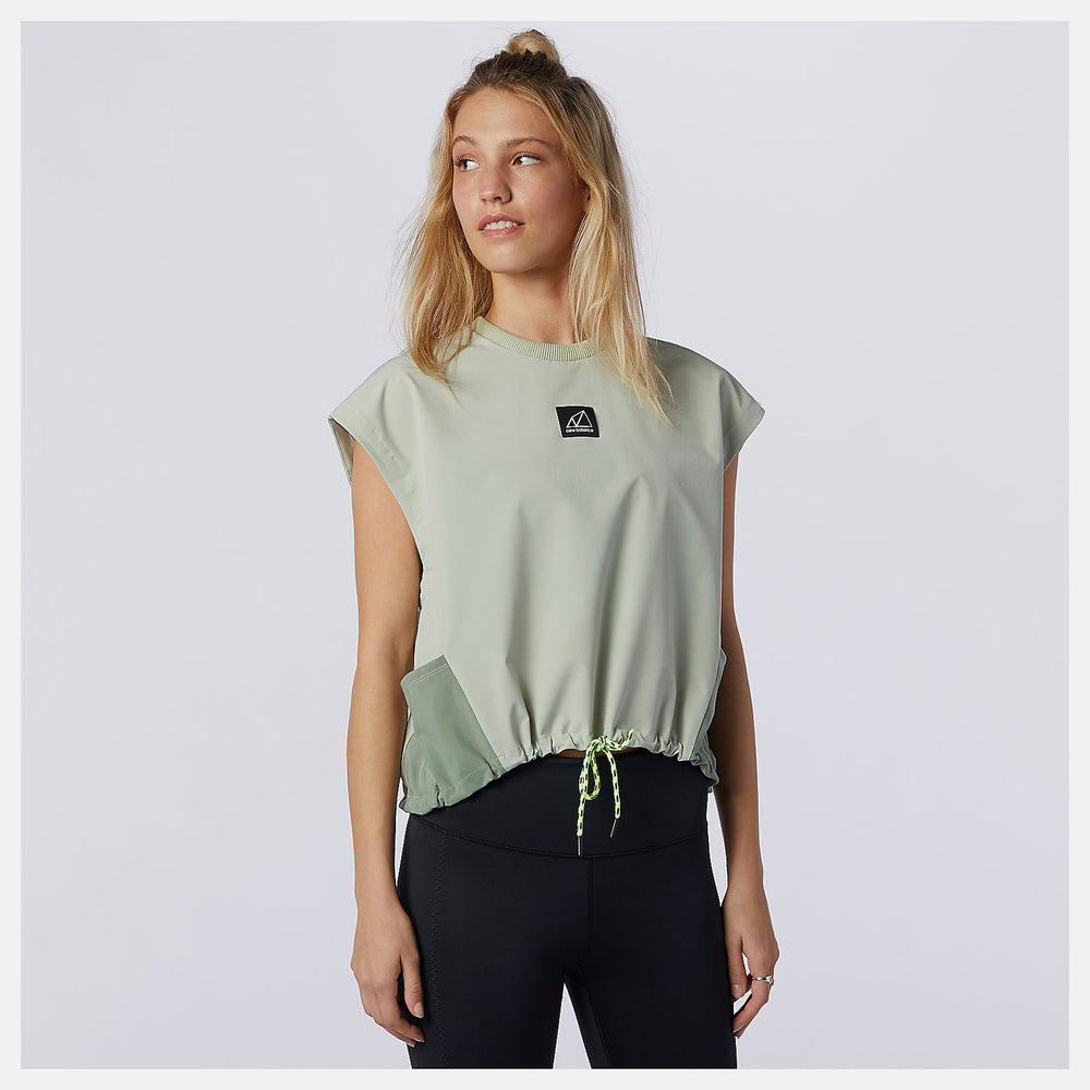 NB All Terrain Pocket Tee | New Balance Clothing Silver Pine - Women