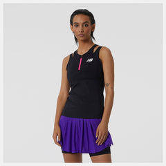 Tournament Keyhole Tank | New Balance Clothing Black - Women