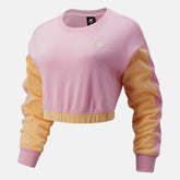 NB Athletics Baroque Crop Crew | New Balance Clothing Pink Lemonade - Women