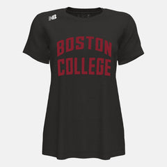 NB Short Sleeve Tech Tee(Boston College) | New Balance Clothing Team Black - Women