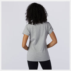 Essentials Stacked Logo Tee | New Balance Clothing Athletic Grey - Women