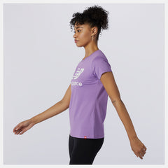 Essentials Stacked Logo Tee | New Balance Clothing Heliotrope - Women