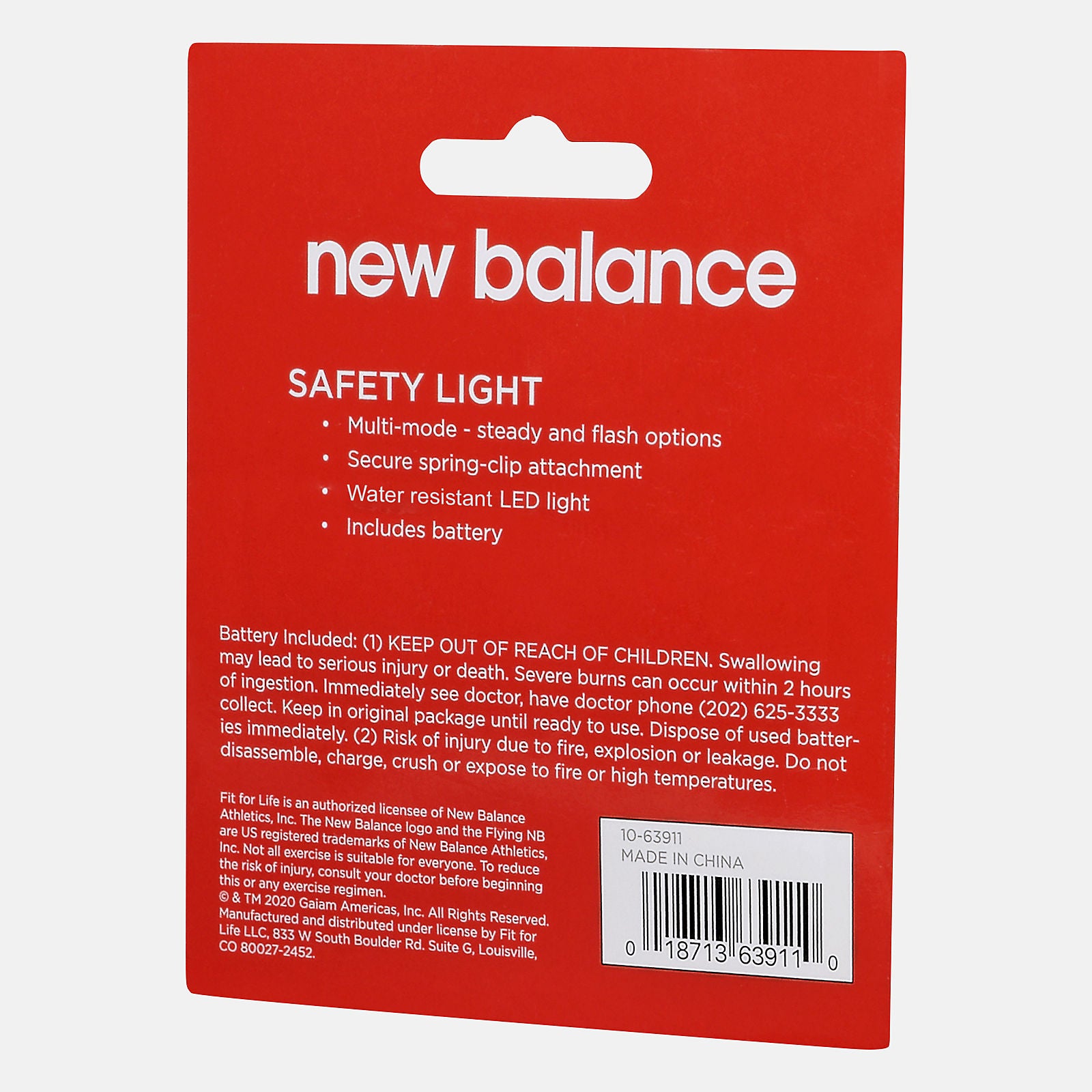 Safety Light | New Balance Accessories Red - Women/Men