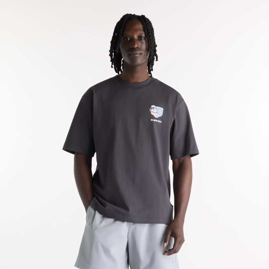 Grey Days Coffee Oversized T-Shirt - New Balance Clothing clearance
