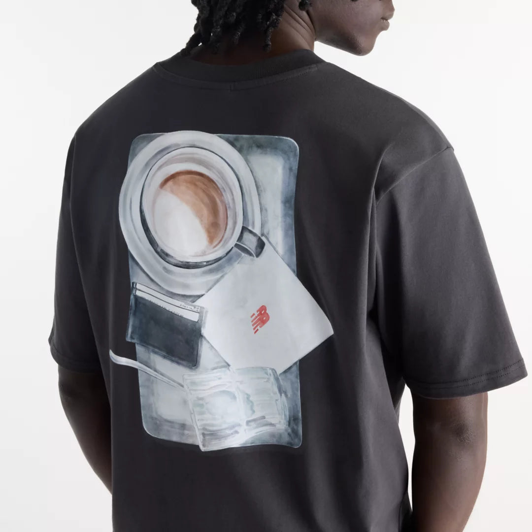 Grey Days Coffee Oversized T-Shirt - New Balance Clothing clearance