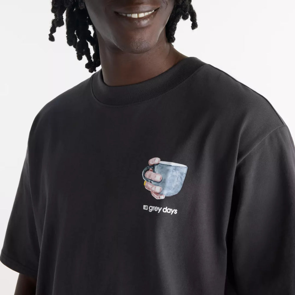 Grey Days Coffee Oversized T-Shirt - New Balance Clothing clearance