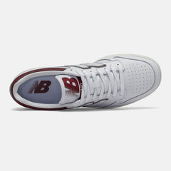 BB480LV1 | New Balance Shoes White/Burgundy - Men