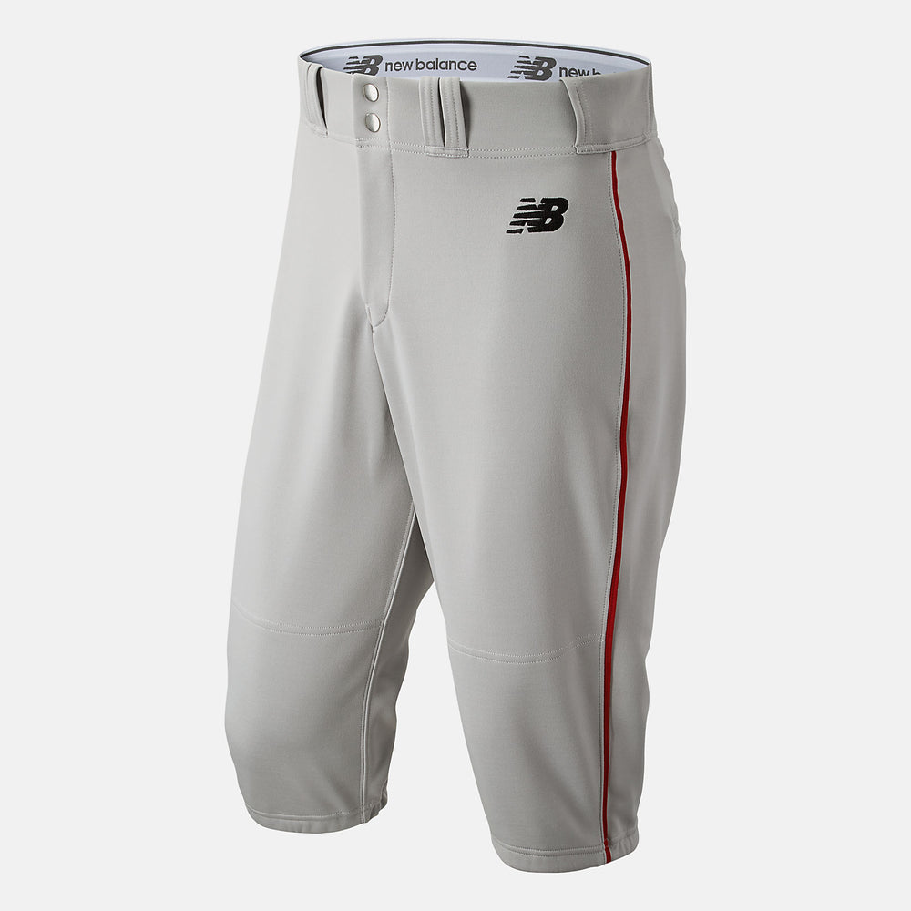 Adversary 2 Baseball Piped Knicker Athletic | New Balance Clothing Grey/Red - Men