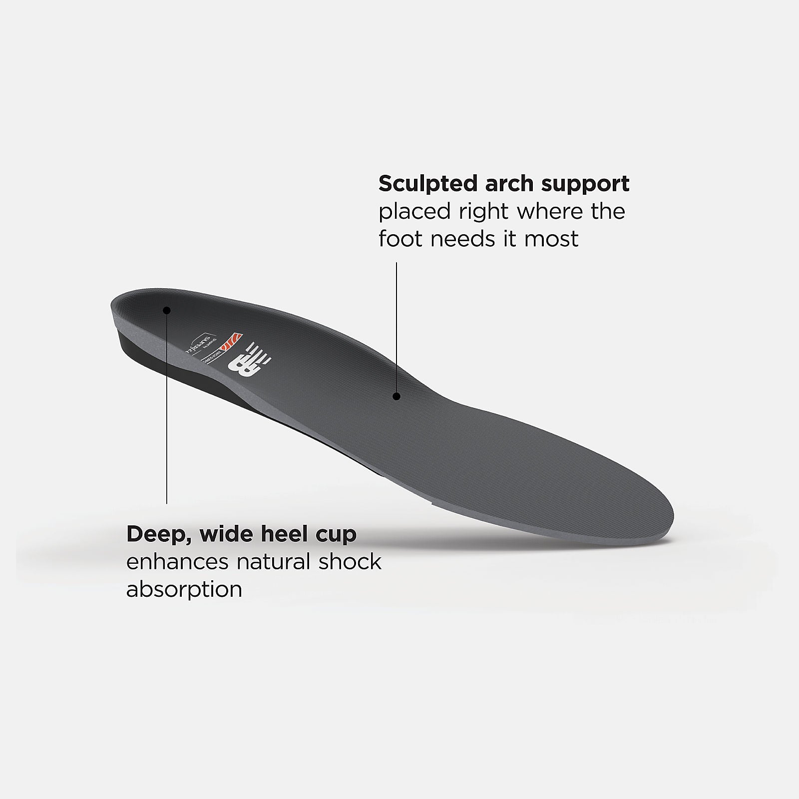 Casual Arch Support Insole | New Balance Accessories Light Grey/Black - Women/Men