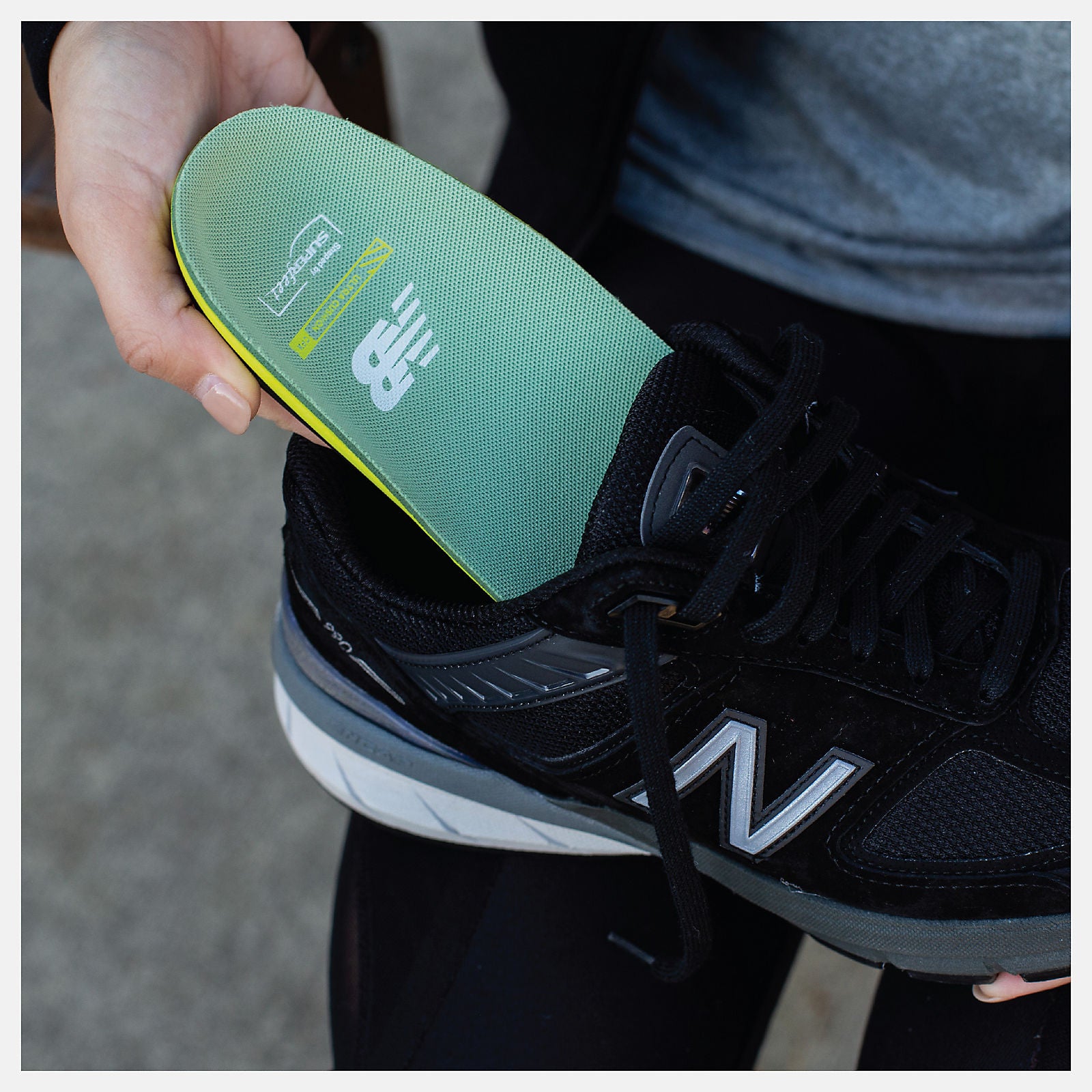 Running Ultra Cushion CFX Insole | New Balance Accessories Hi Lite/Black - Women/Men