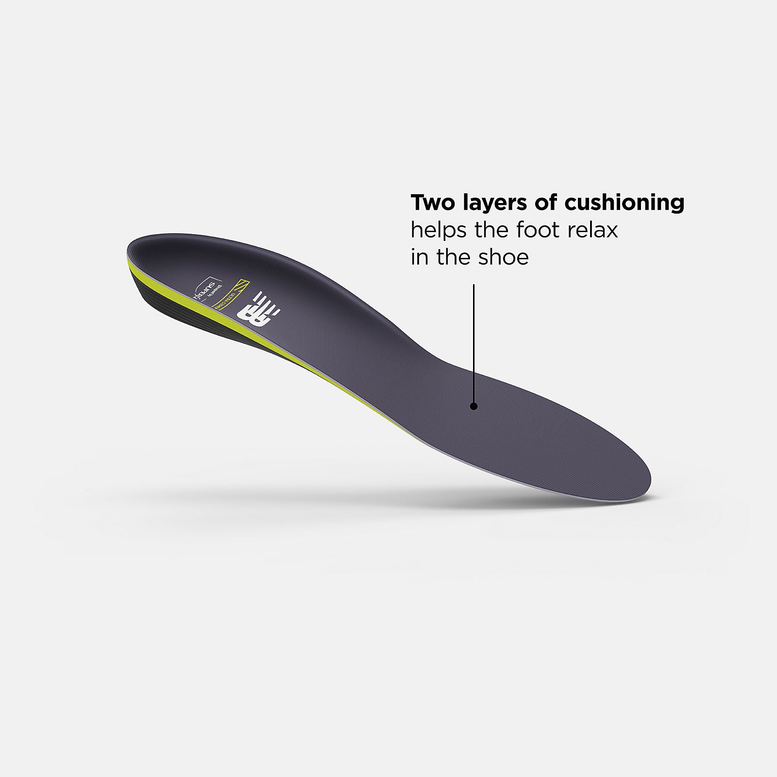 Running Women Ultra Cushion CFX Insole | New Balance Accessories Hi Lite/Black and Purple - Women