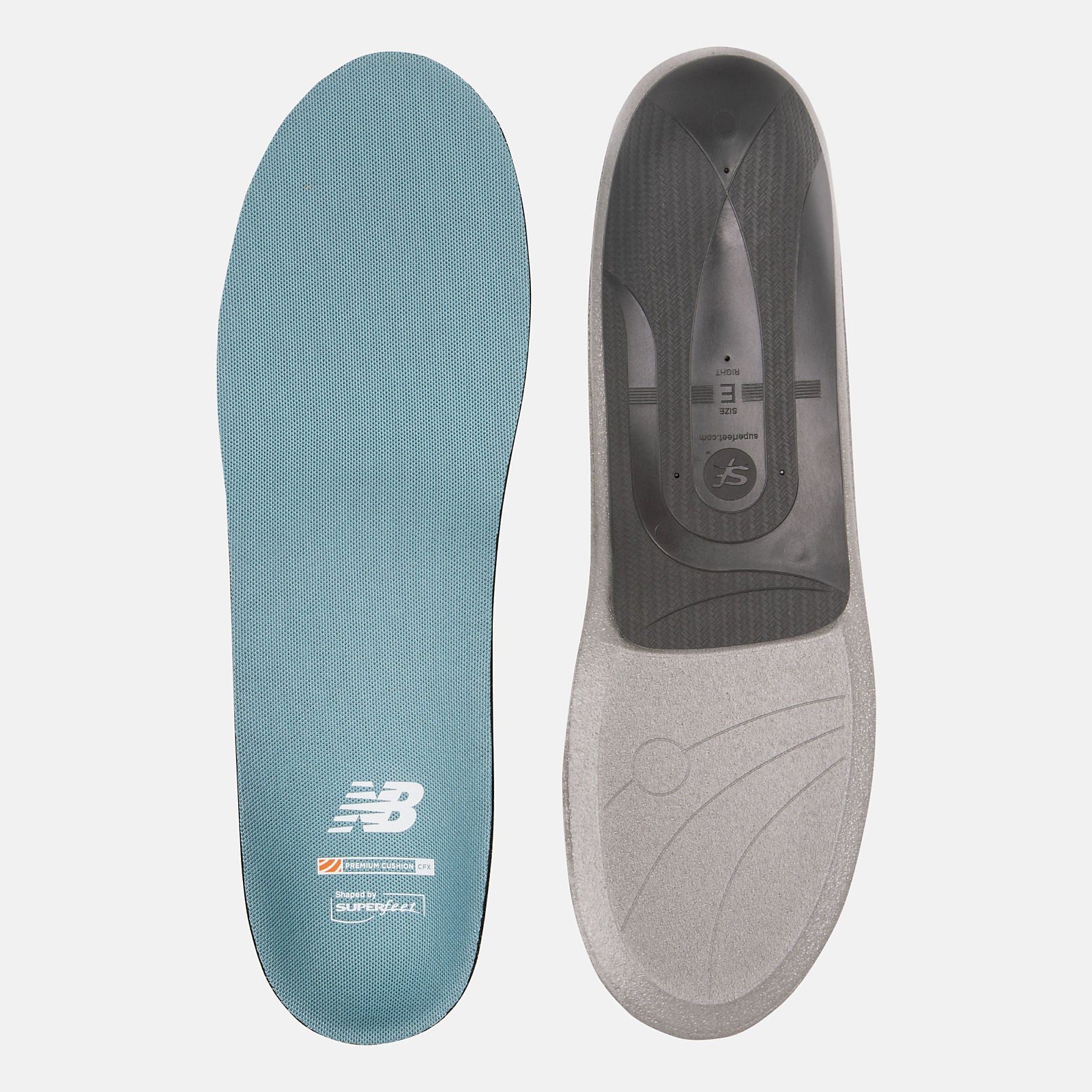 Casual Premium Cushion CFX Insole | New Balance Accessories Light Grey/Black and Chalk Blue - Women/Men