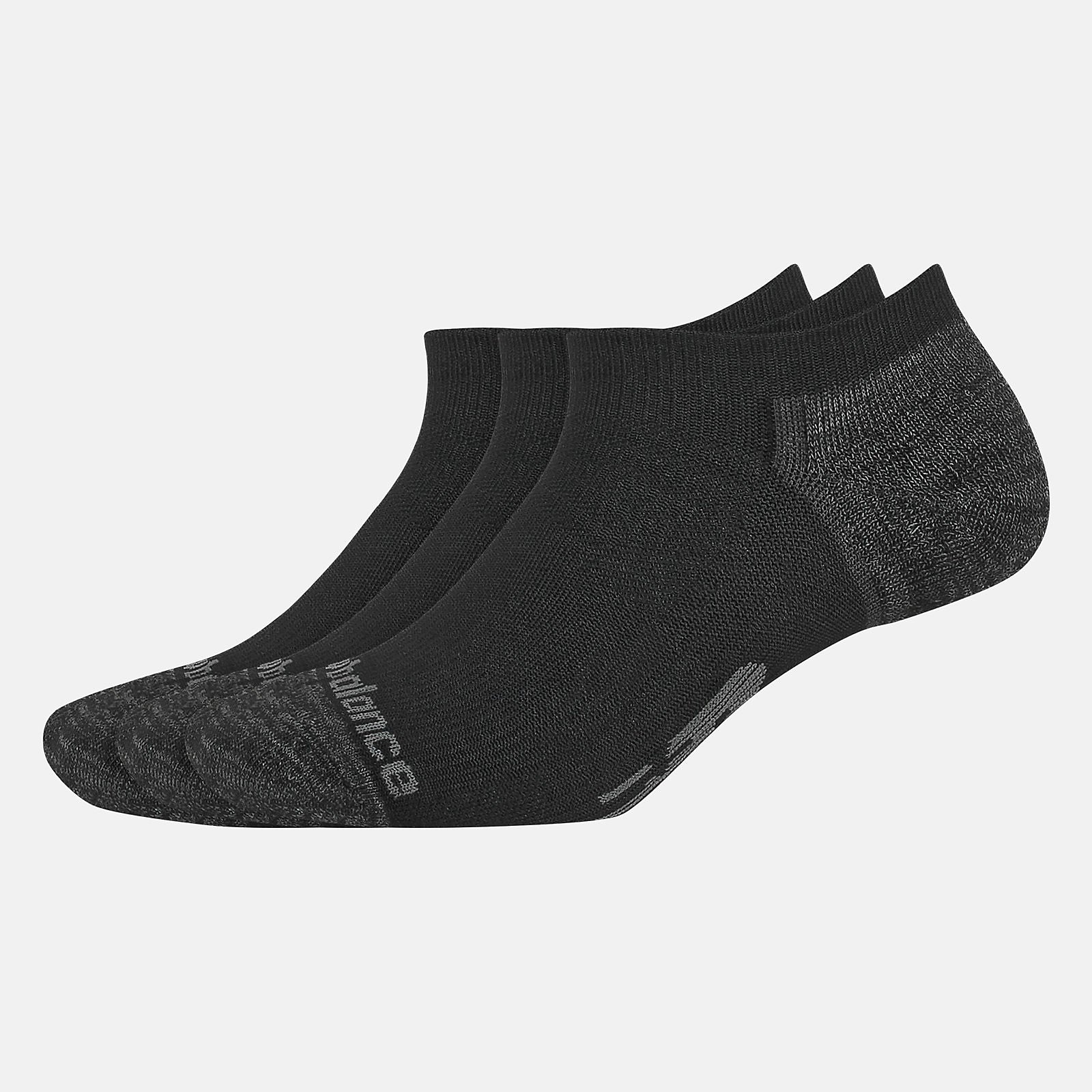 Strategic Cushion No Show Socks 3 Pack | New Balance Accessories Black - Women/Men