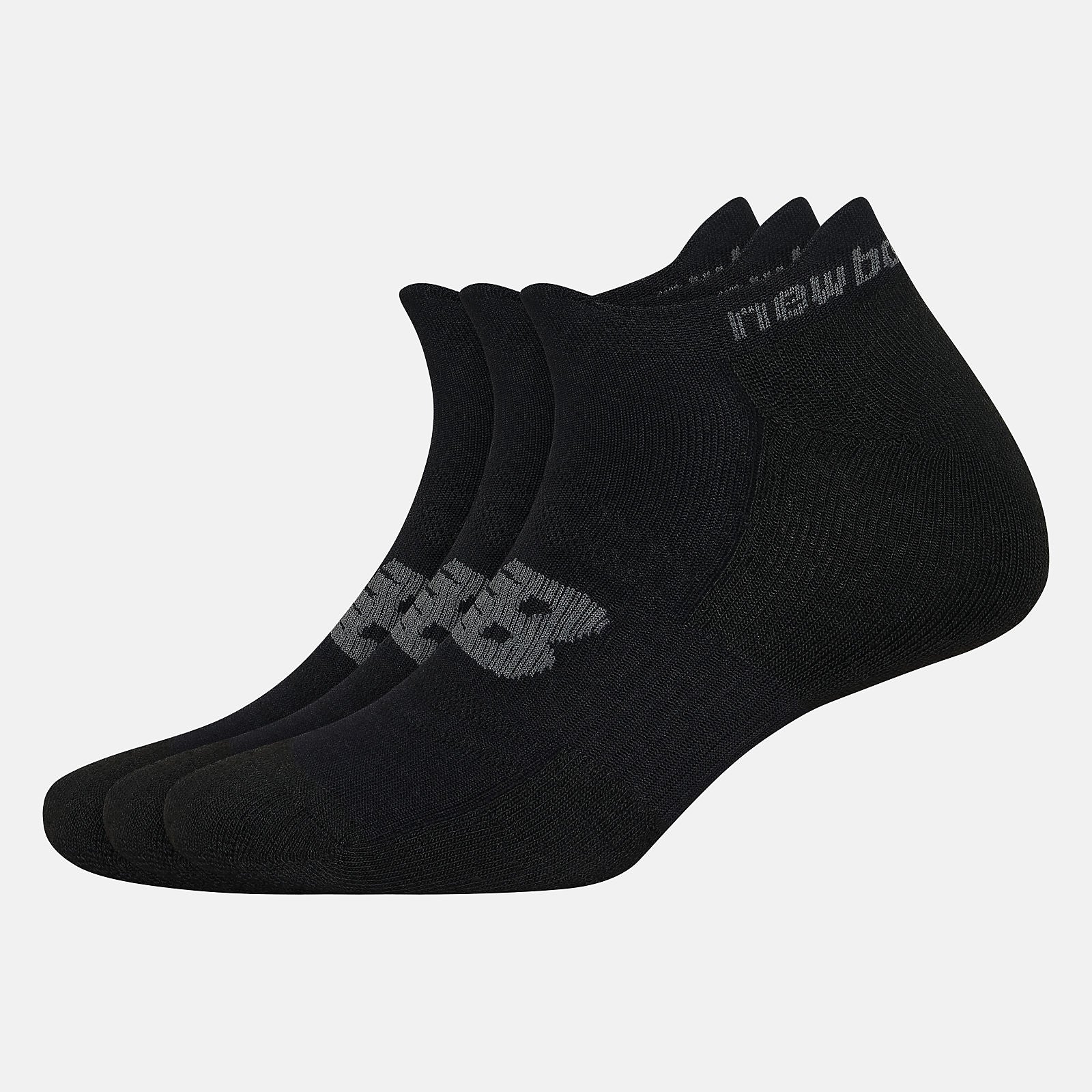 Strategic Cushion Low-Cut Tab Socks 3 Packs | New Balance Accessories Black - Women/Men
