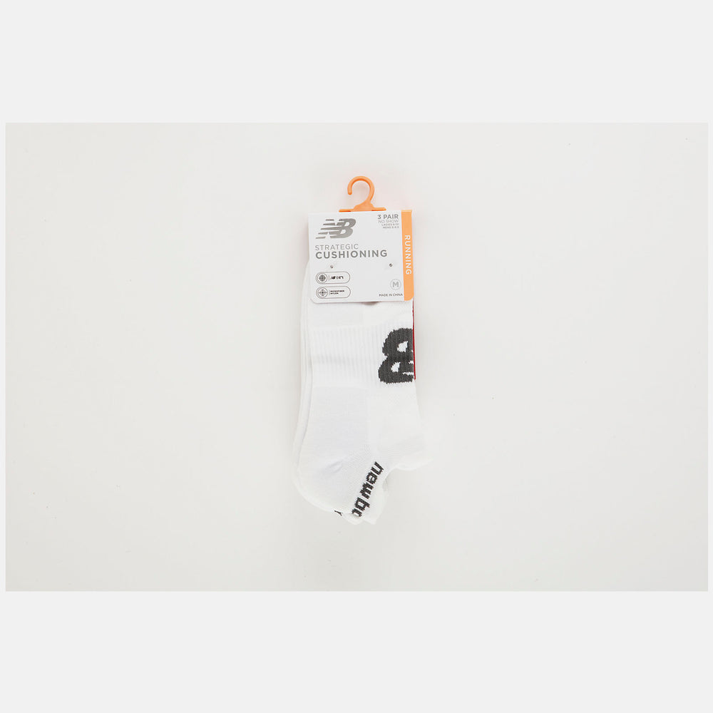 Strategic Cushion Low-Cut Tab Socks 3 Packs | New Balance Accessories White - Women/Men