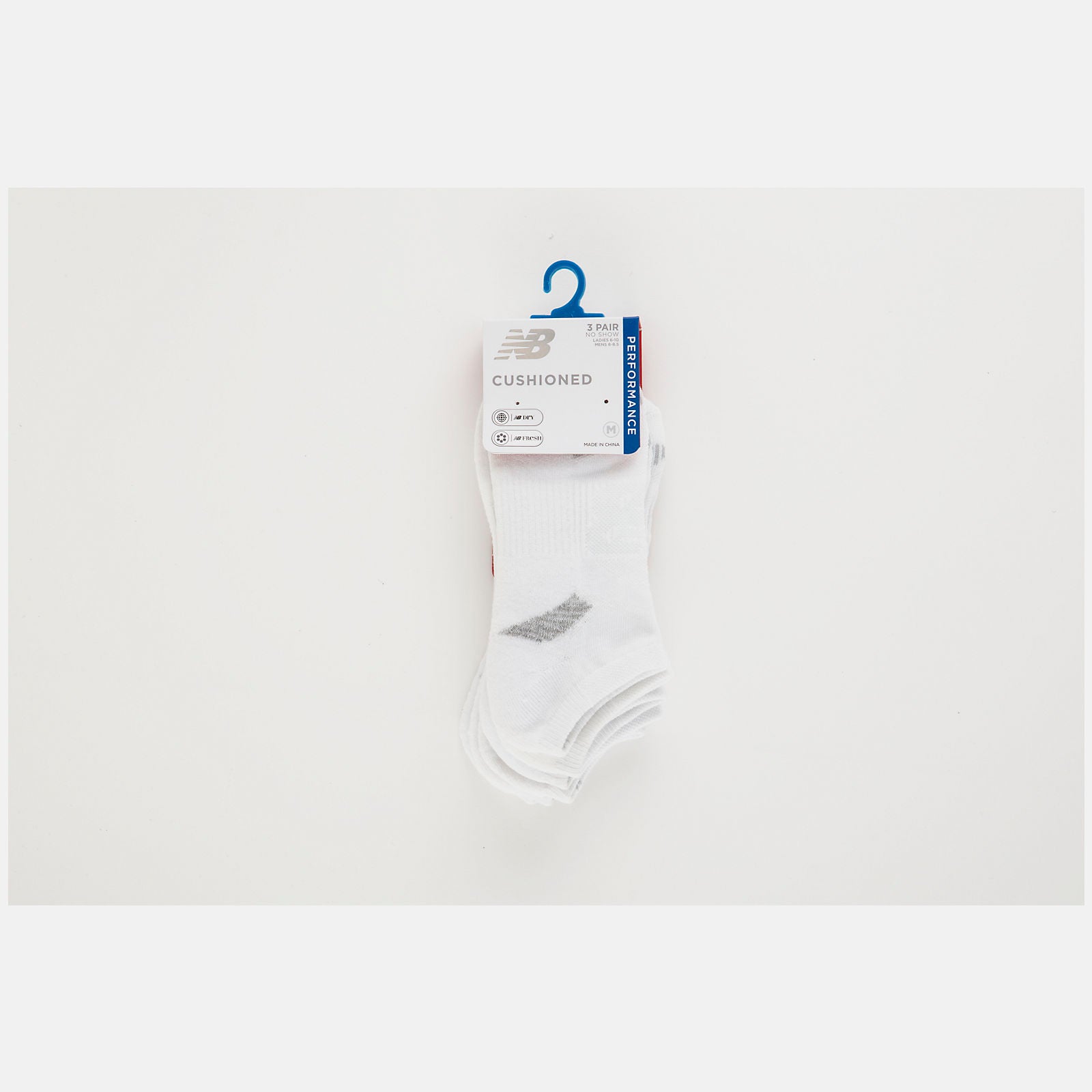 Performance Cushion No Show Socks 3 Pack | New Balance Accessories White - Women/Men