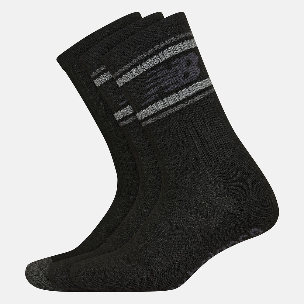 Performance Cushion Crew Socks 3 Pack | New Balance Accessories Black - Women/Men