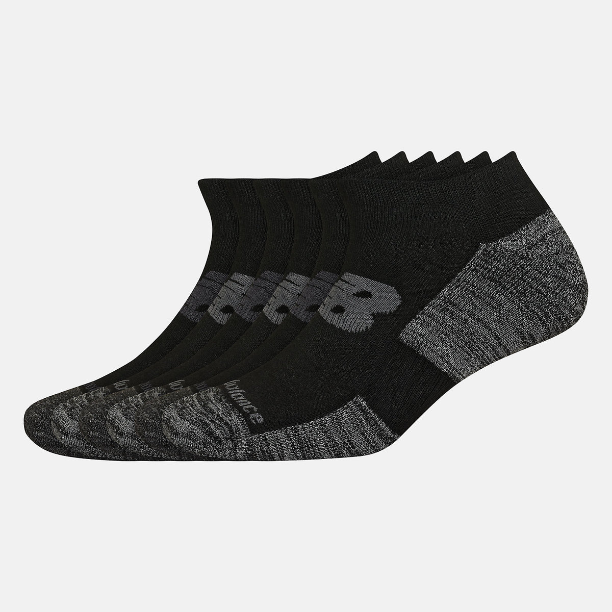 Performance Cushion Low-Cut Socks 6 Pack | New Balance Accessories Black - Women/Men