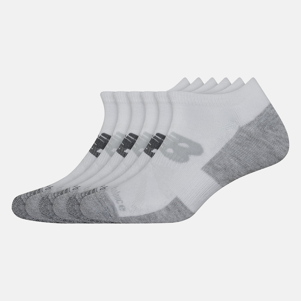 Performance Cushion Low-Cut Socks 6 Pack | New Balance Accessories White - Women/Men