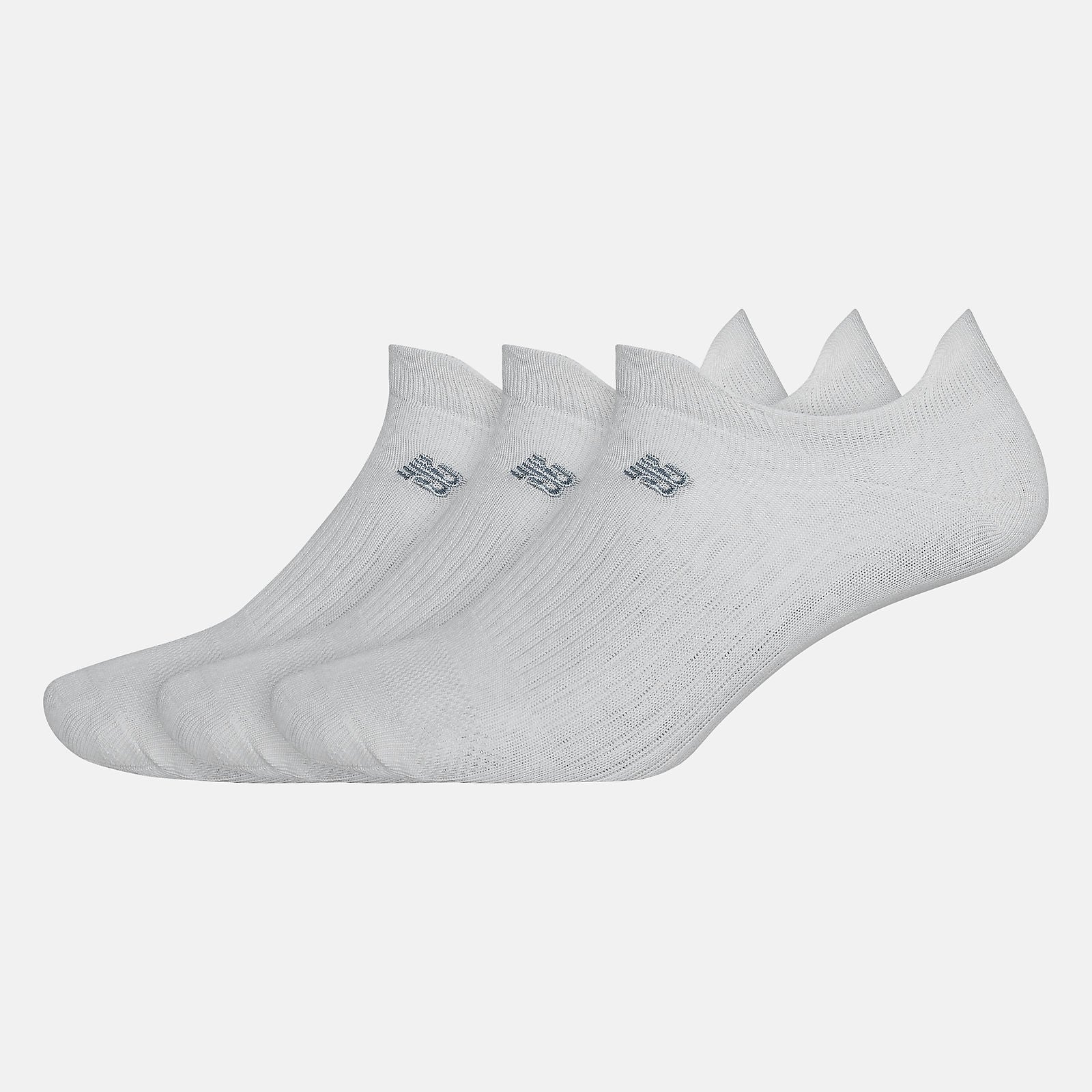 Flat Knit Lowcut Tab Socks 3 Pack | New Balance Accessories White - Women/Men