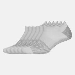 Lightweight No Show Socks 6 Pack | New Balance Accessories White - Women/Men