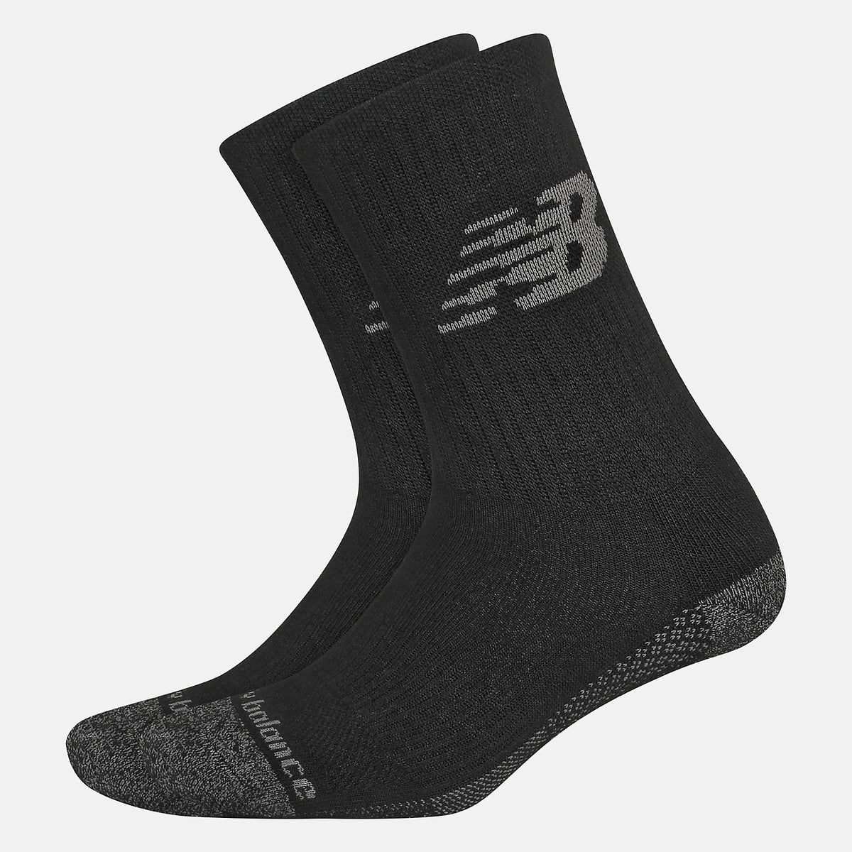 Cooling Cushion Performance Crew Socks 2 Pair | New Balance Accessories Black - Women/Men