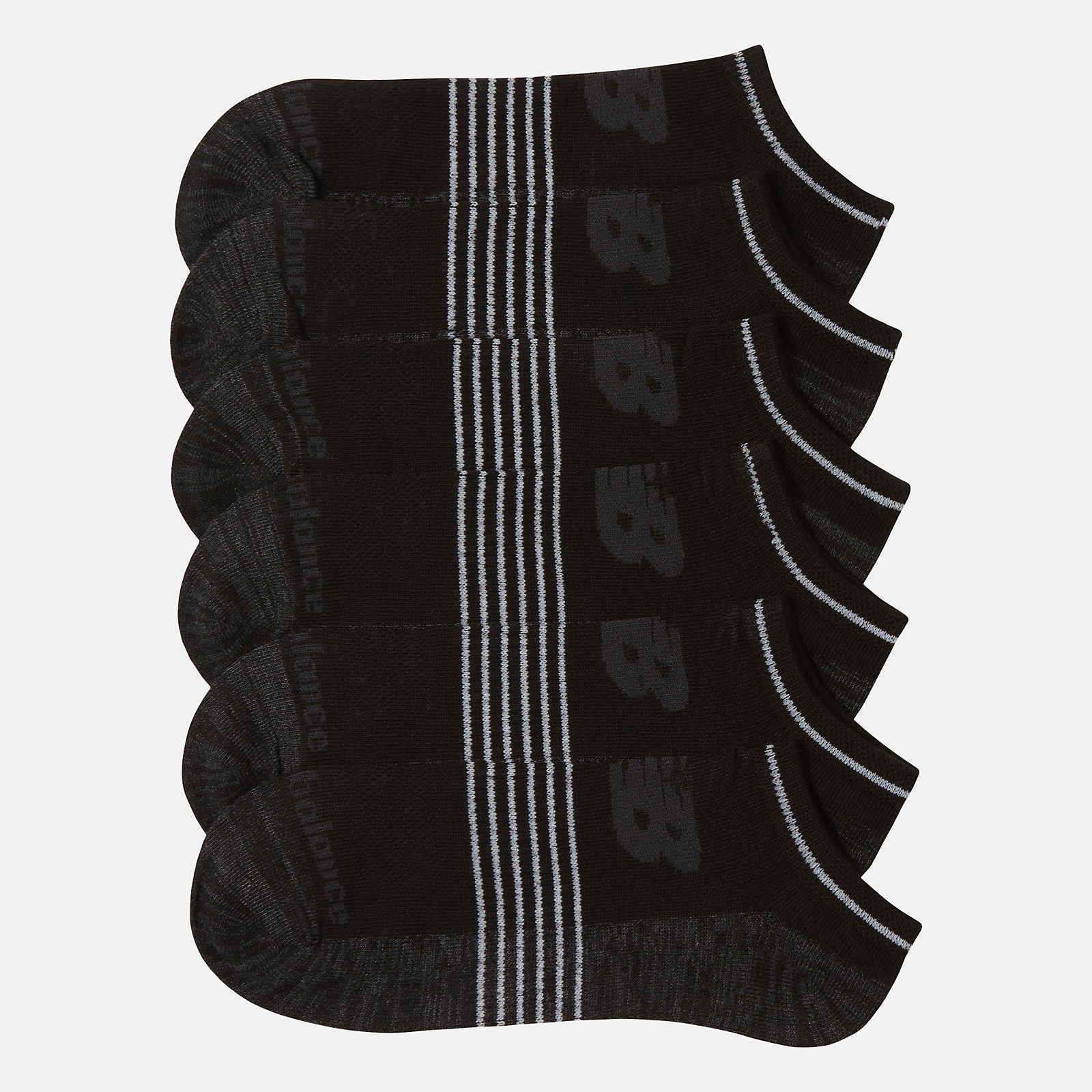 6 PK No Show Flatknit | New Balance Accessories Black - Women/Men