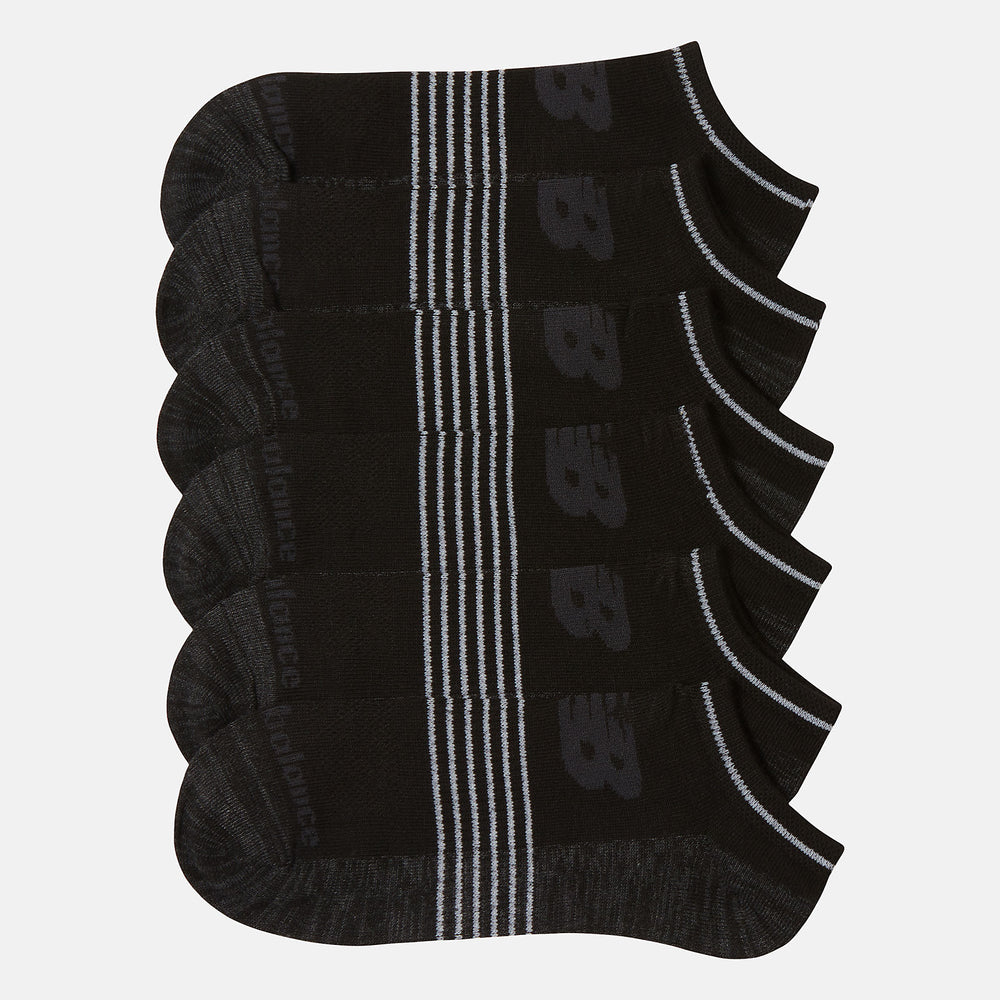6 PK No Show Flatknit | New Balance Accessories Black - Women/Men
