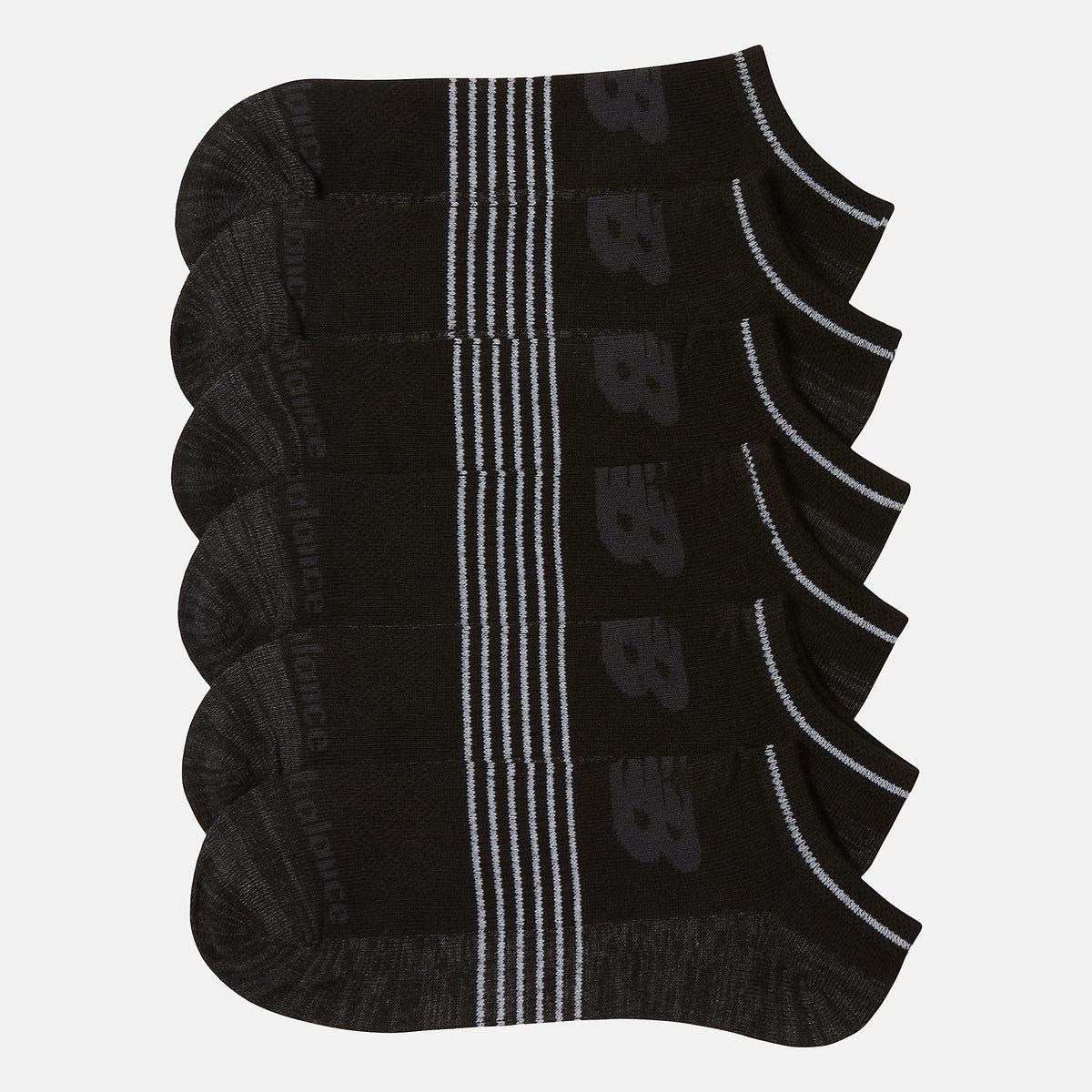 6 PK No Show Flatknit | New Balance Accessories Black - Women/Men