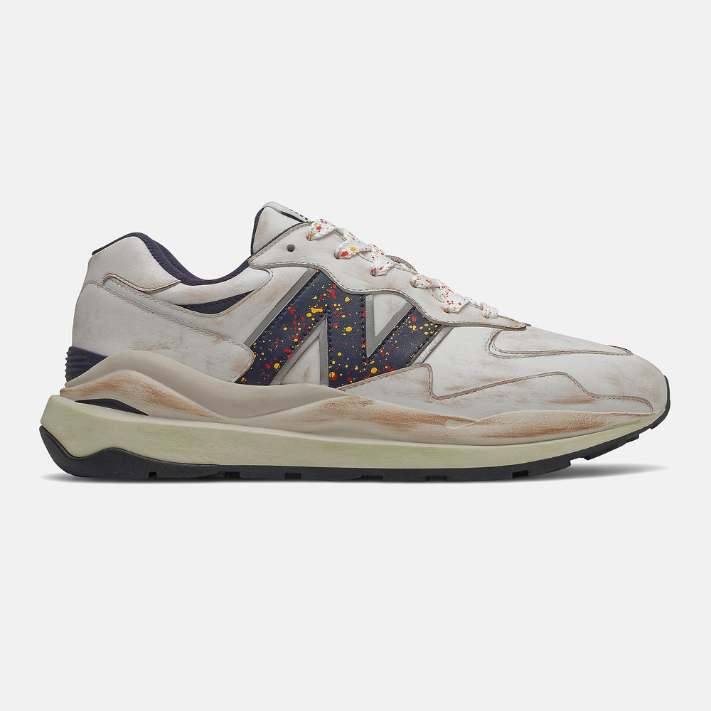 57/40 | New Balance Shoes White/Natural Indigo - Men