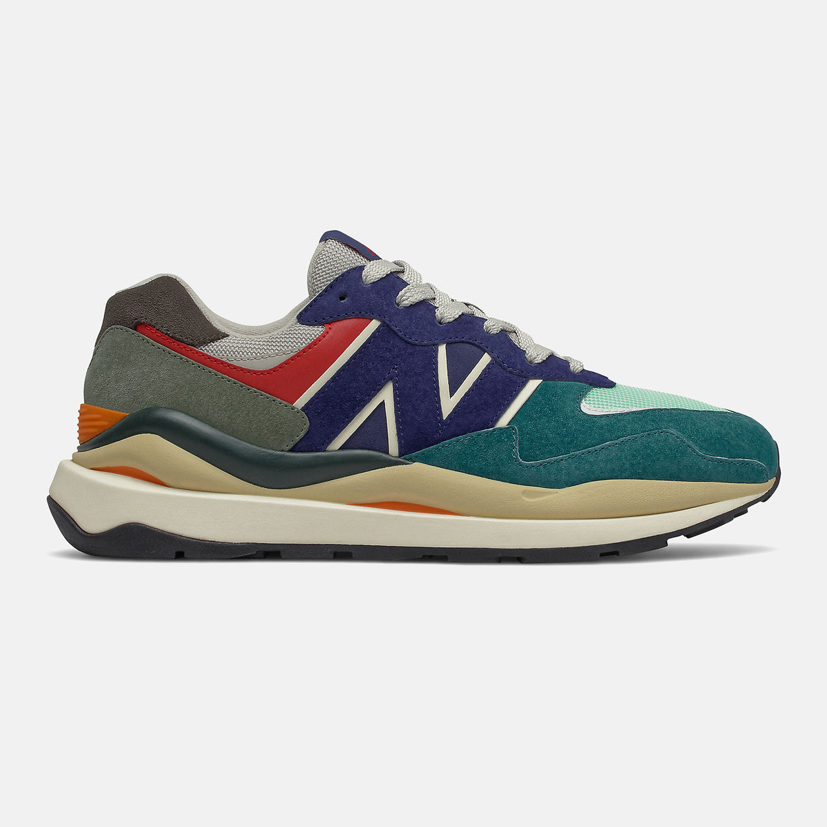 57/40 | New Balance Shoes Light Cliff Grey/Velocity Red - Men