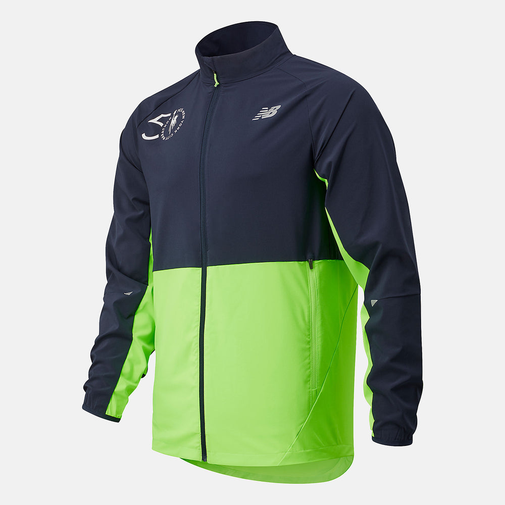 NYC Marathon Impact Run Jacket | New Balance Clothing Energy Lime - Men