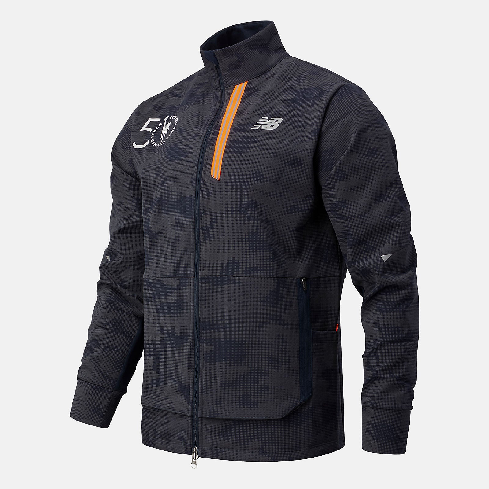 NYC Marathon Reflective Impact Run Winter Jacket | New Balance Clothing Navy/Reflection - Men