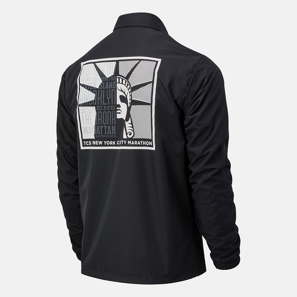 NYC Marathon Classic Coaches Jacket | New Balance Clothing Black - Men