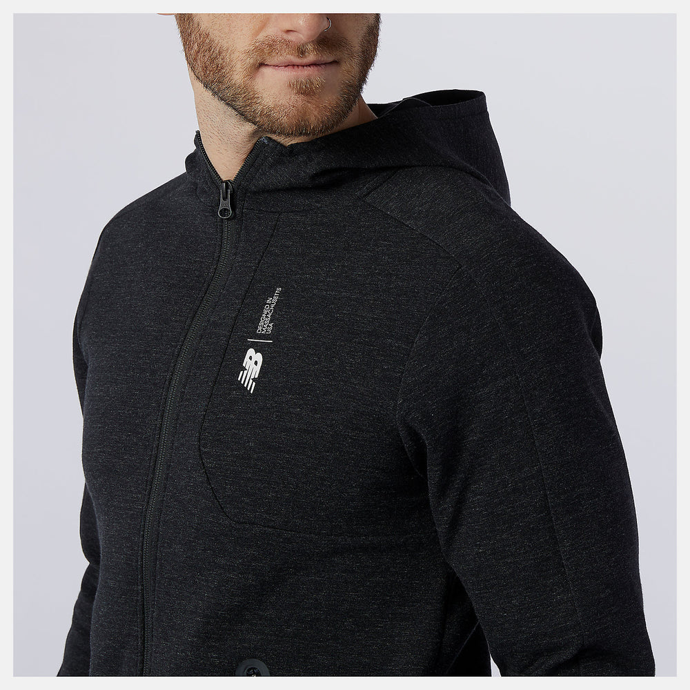 Fortitech Fleece Full Zip | New Balance Clothing Black Heather - Men