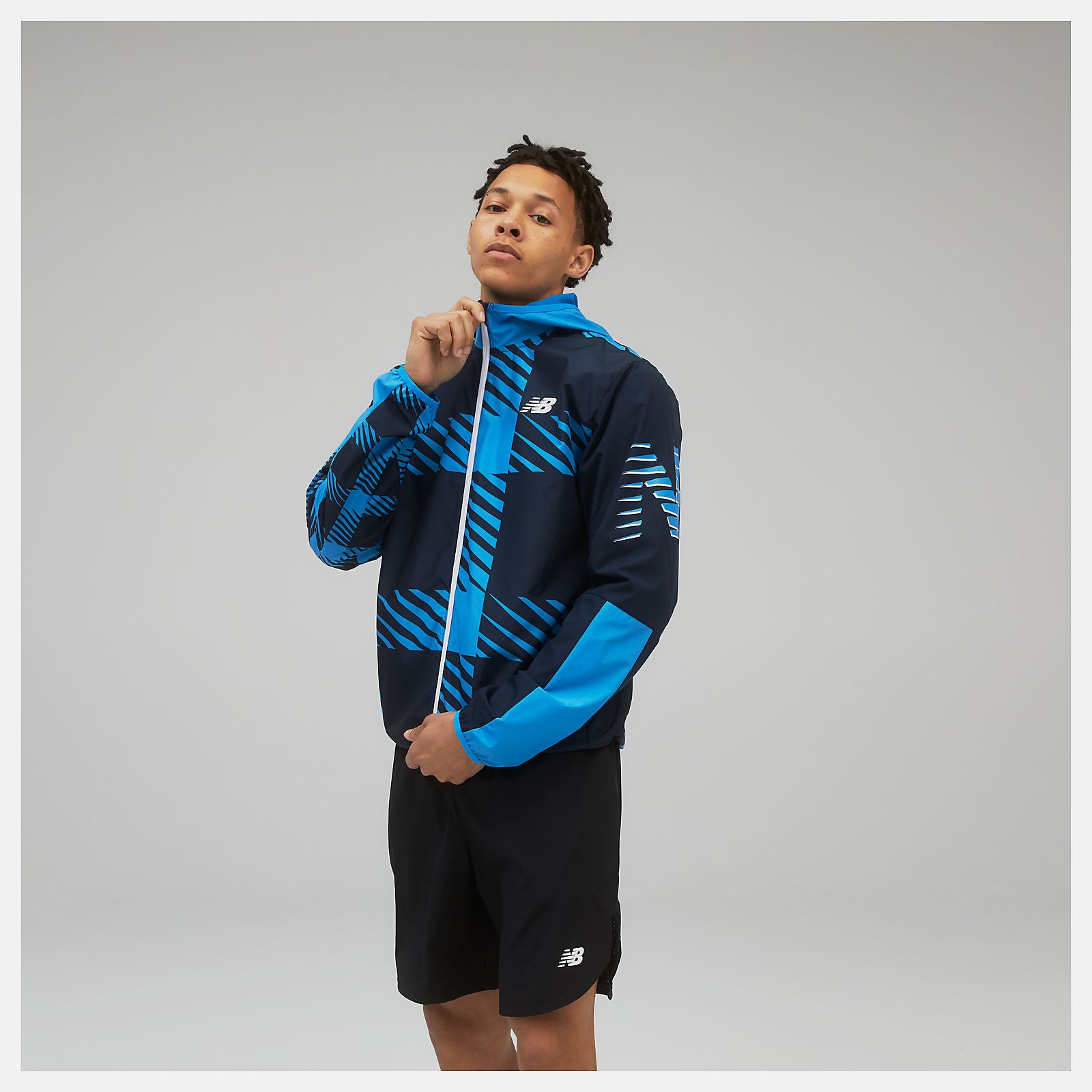 Printed Fast Flight Jacket | New Balance Clothing Helium - Men