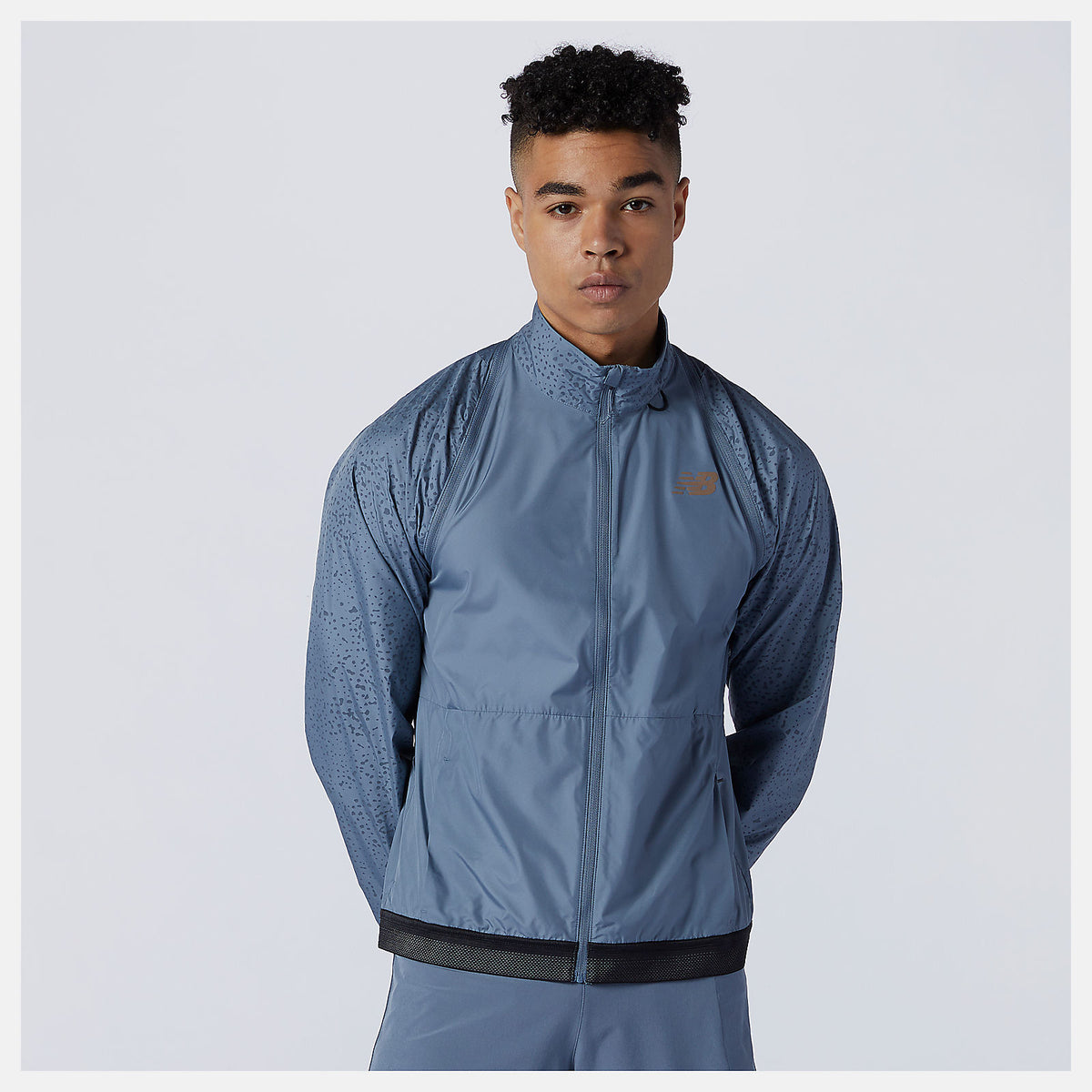 PMV Portable Jacket | New Balance Clothing Ocean Grey - Men