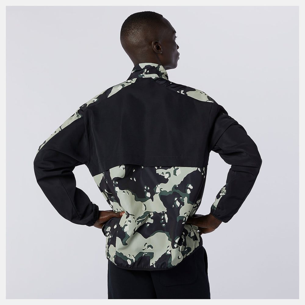 NB Essentials Camo Anorak | New Balance Clothing Black/Magnet - Men