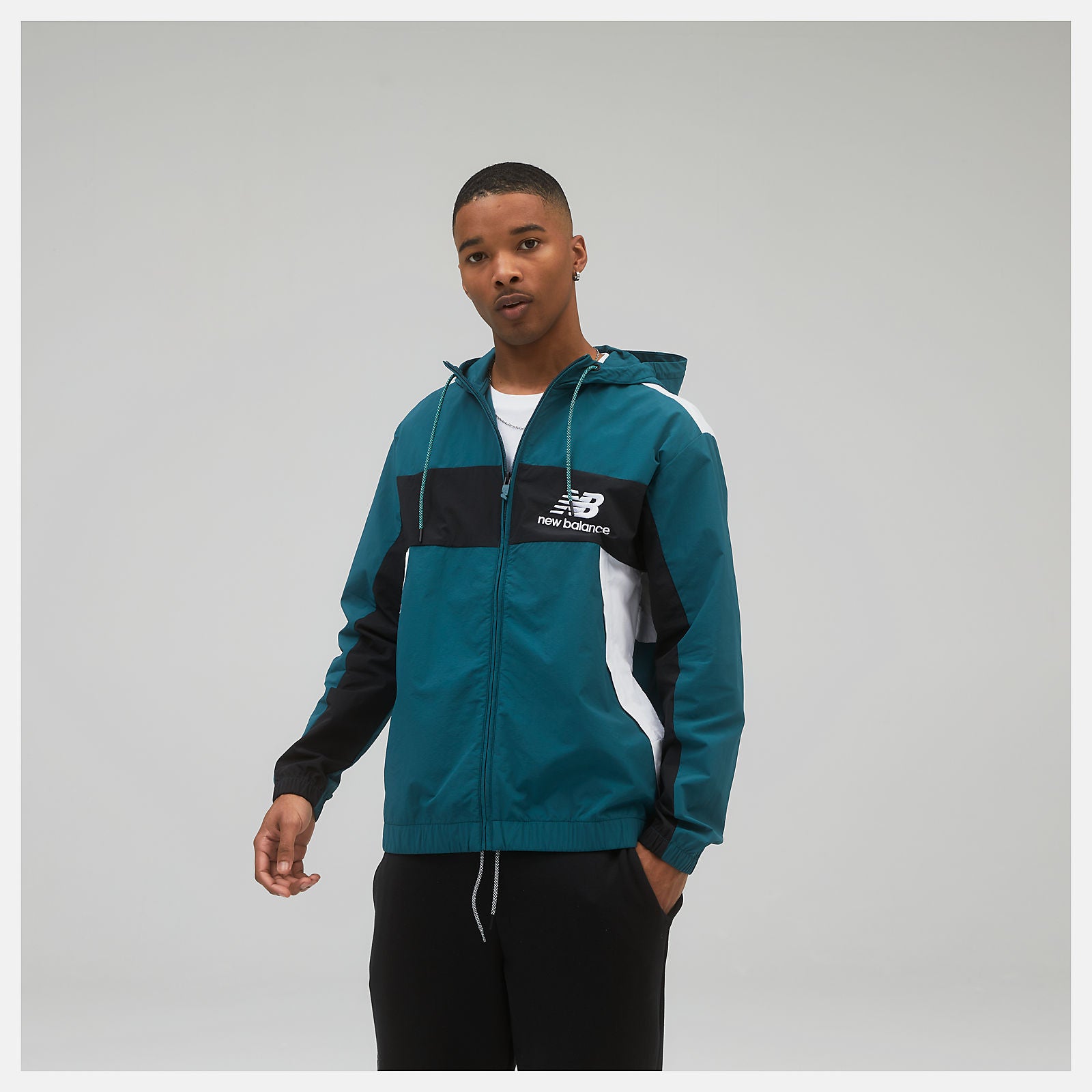 NB Athletics Higher Learning Windbreaker | New Balance Clothing Teal - Men