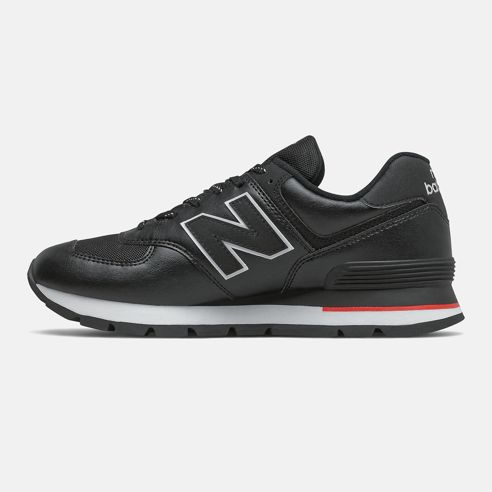 574 Rugged | New Balance Shoes Black/Velocity Red - Men
