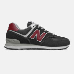 574 | New Balance Shoes Black/NB Scarlet - Men
