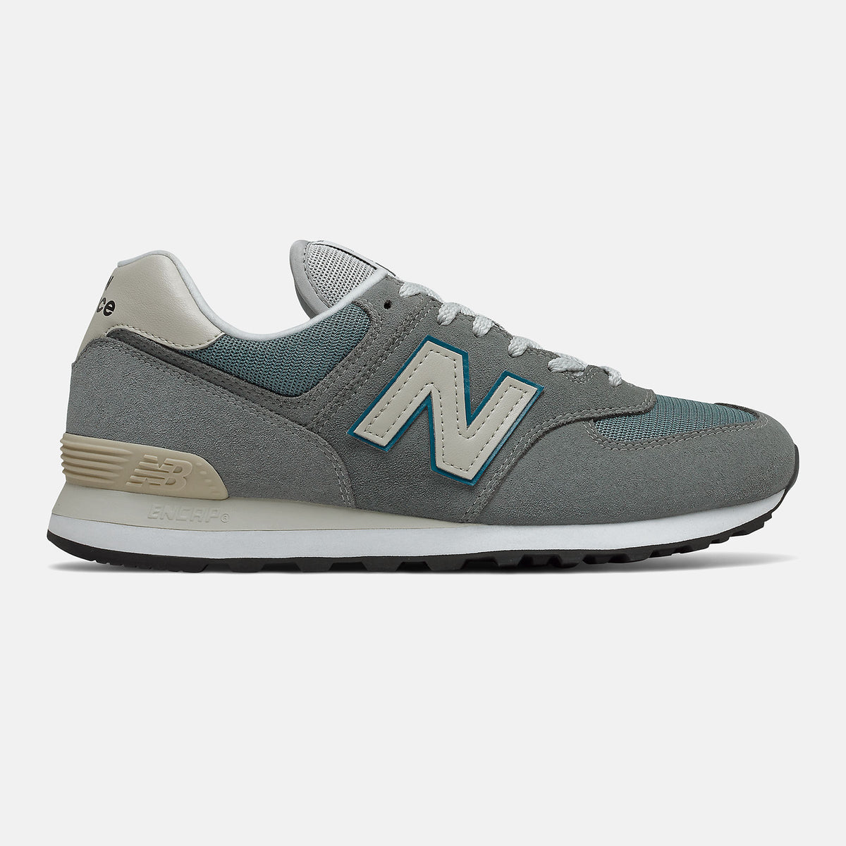 574 | New Balance Shoes Grey/Sky Blue - Women/Men